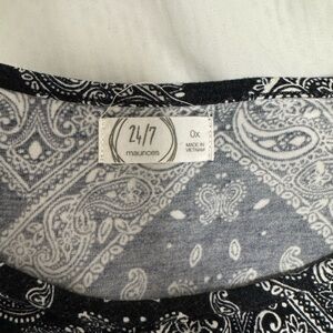 Black and White Paisley Dress